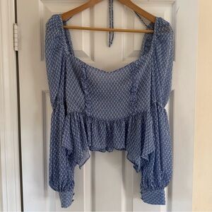 Revolve Song Of Style Cute Asymmetric Hem Top/Blouse